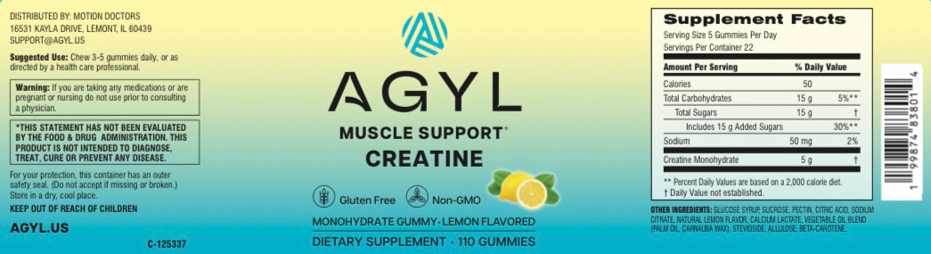 AGYL Creatine Gummies